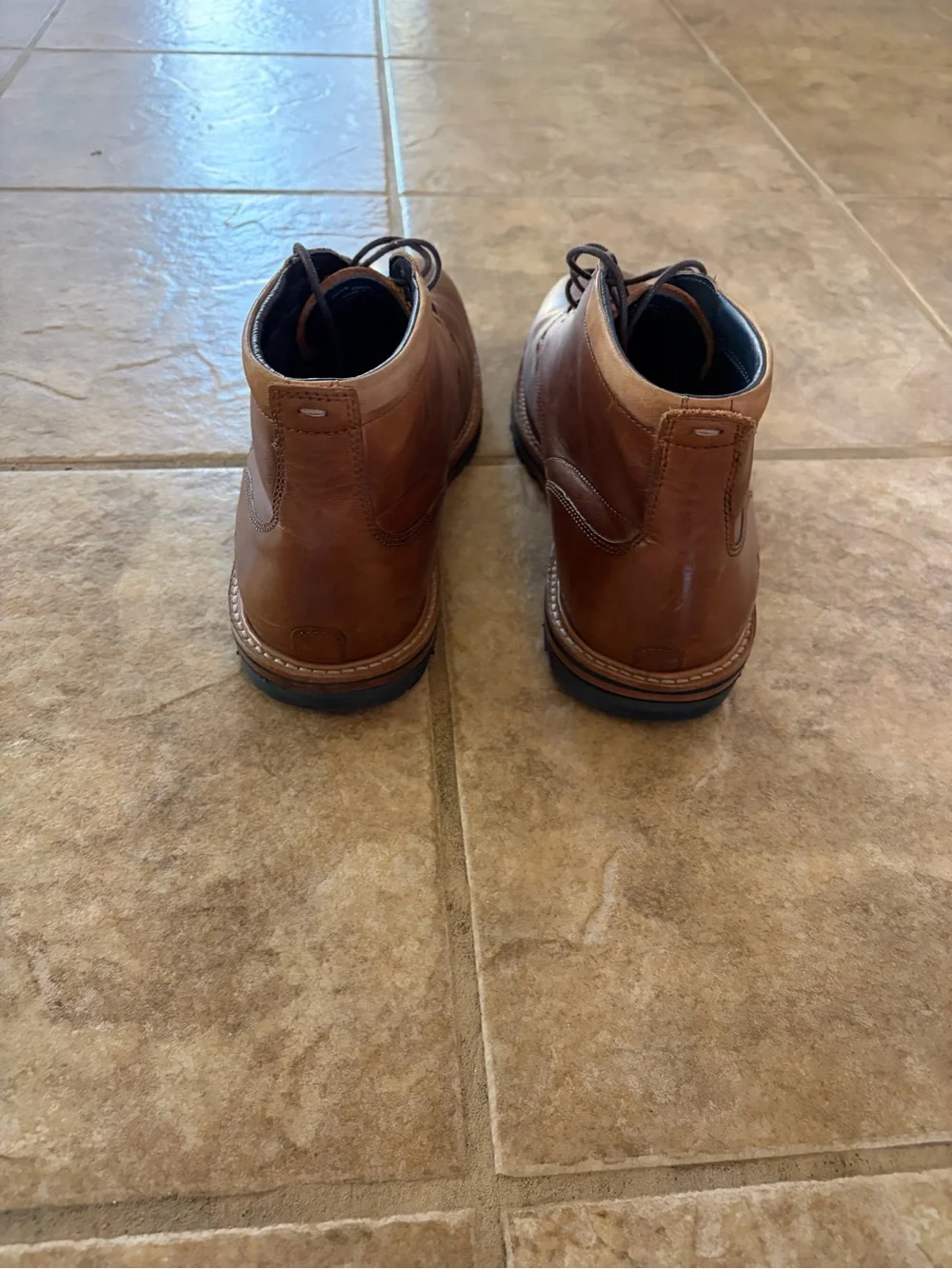 Cole Haan Men's Raymond Grand Brown Leather Chukka Boots, SZ 11.5, Like New